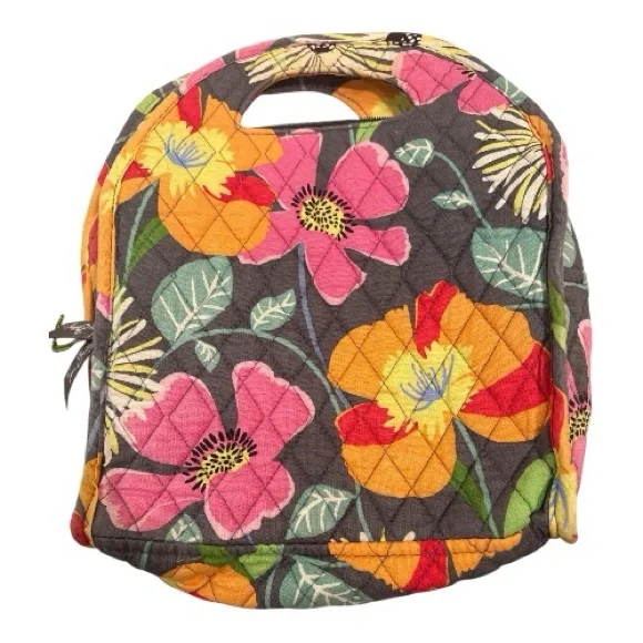 Vera Bradley Quilted Floral lunch box in Jazzy Blooms insulated - Picture 2 of 11
